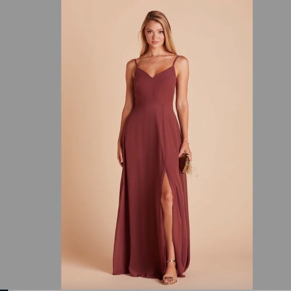 Birdy Grey Bridesmaid- Devin Dress- Chiffon Rosewood Size Small
